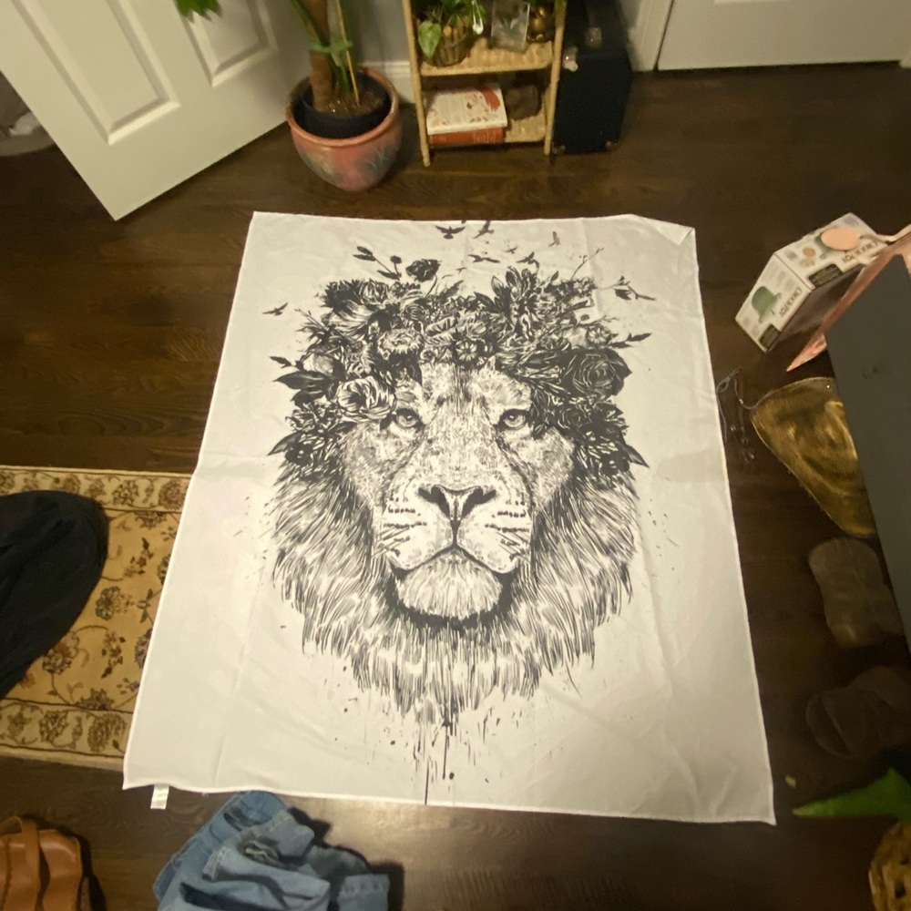 Large lion tapestry